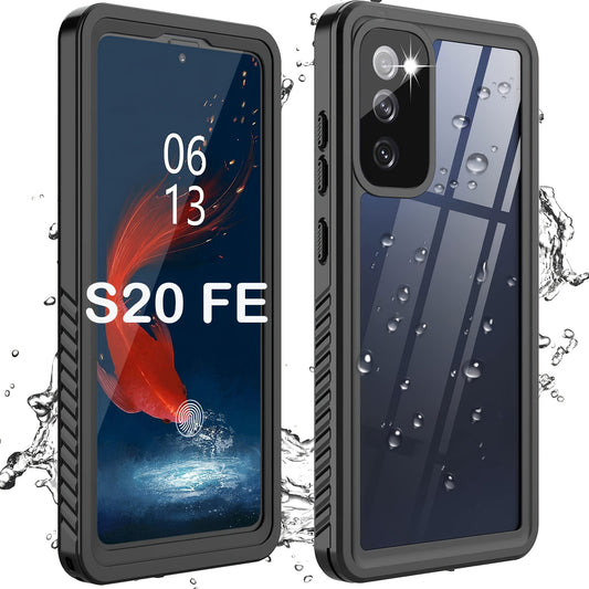 Waterproof Case For Samsung Galaxy S20 FE S20 Plus S20 Ultra 5G IP68 Full Body Protection Shockproof Dustproof Built-in Screen Protector Phone Case