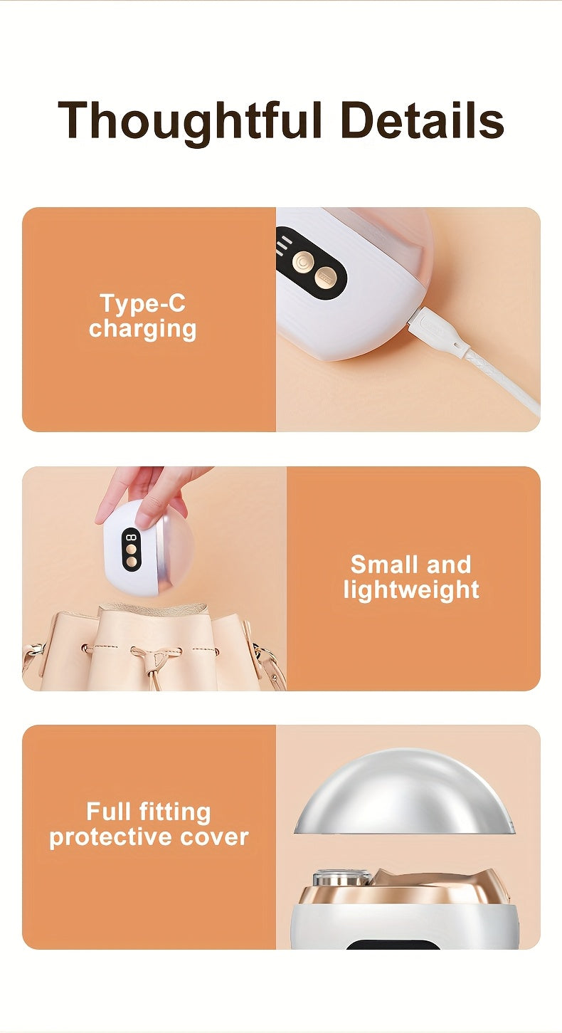 Smart Electric Nail Clipper 2 in 1 Polishing Nail Trimmer Manicure Tool, USB Rechargeable, 500Mah Li-Polymer Battery, with Anti-Cut, Sanding And Lighting Function, Great for Manicure, Nail File, Polishing And Shaping, Perfect Gift for Gift Giving