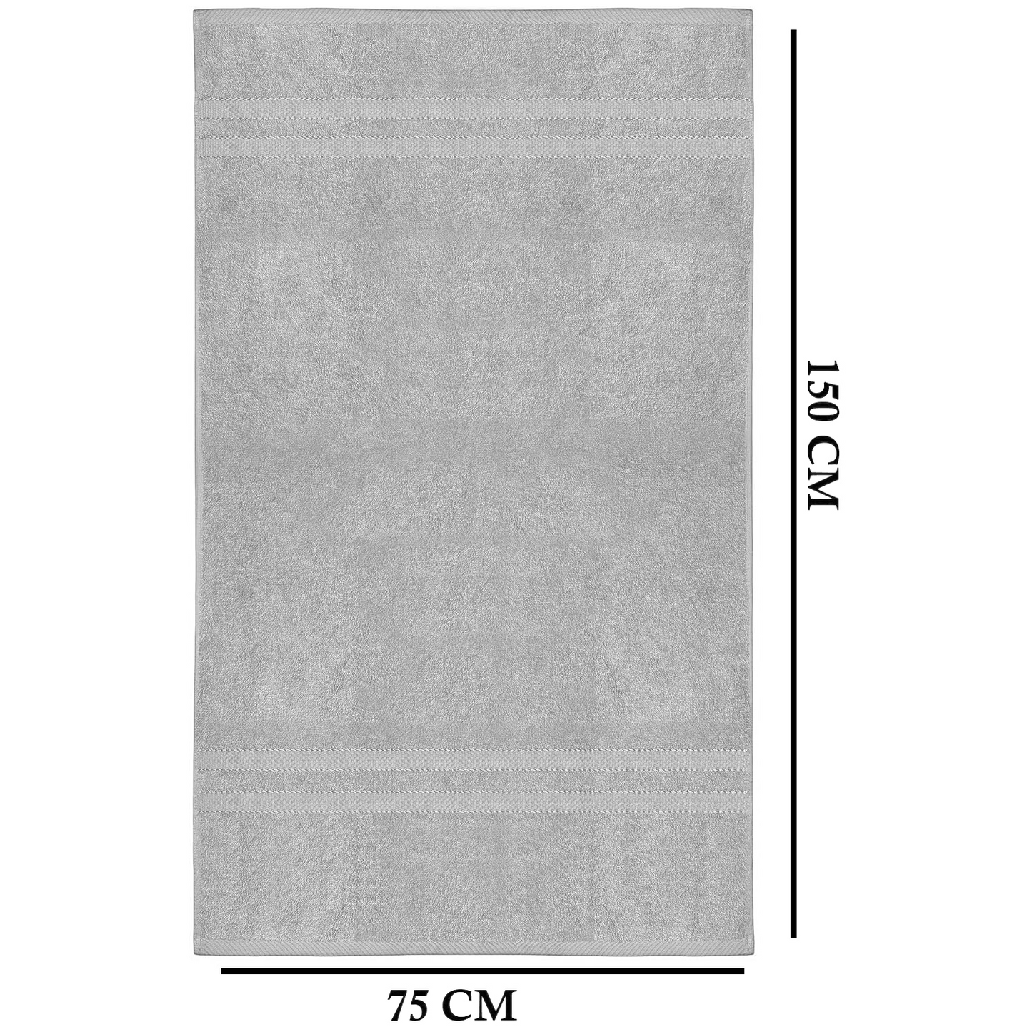 4 X Large Jumbo Bath Towels 100% Egyptian Cotton -75 x 150 cm- Soft Quick Dry Hotel Spa Big Bathroom Towels Set