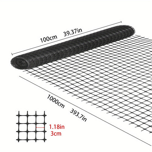 1M X 10M PVC Coated Chicken Mesh Fencing Garden Barrier Plastic Fence Netting