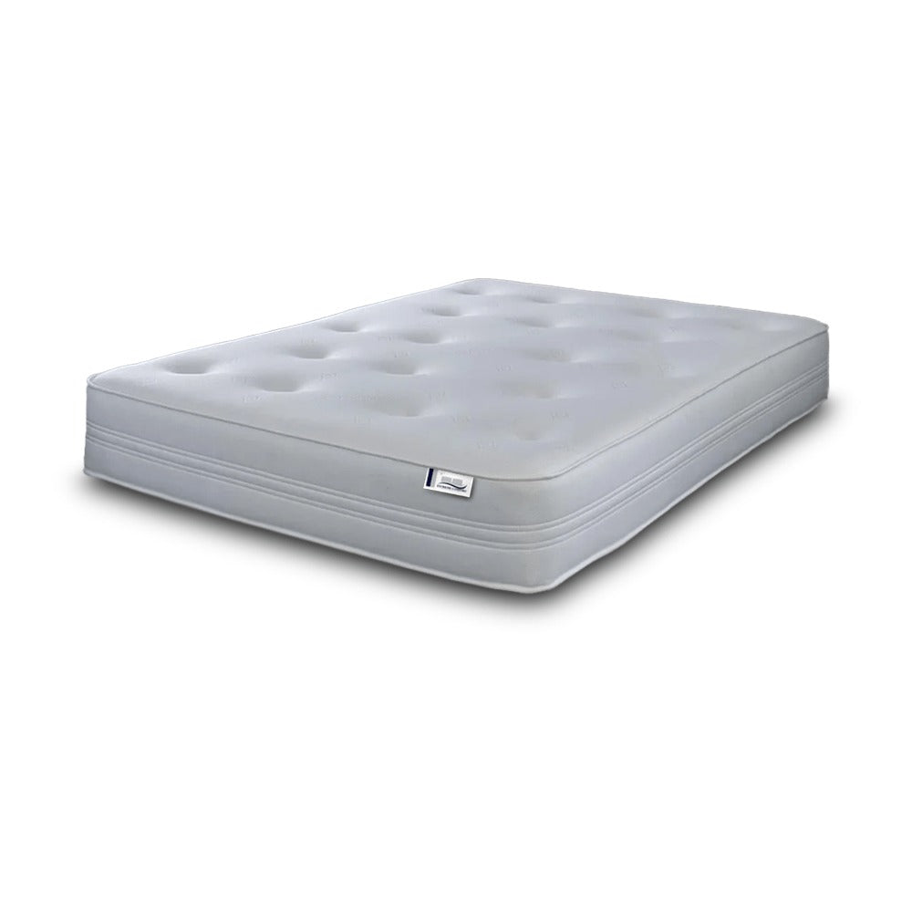 Memory Foam & Open Coil Spring Hybrid Mattress – Tufted, Extra Deep, Handmade in UK | Single, Double, King & European Sizes Available