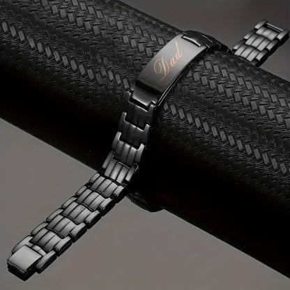 1pc Men's Copper Bracelet with X Super Strong Magnets, Three-Row Design & Adjustable Tool - Tennis, Gym, Recovery Sports Leisure Wristband | Father's Day Gift Jewelry | Adjustable Wrist Strap2