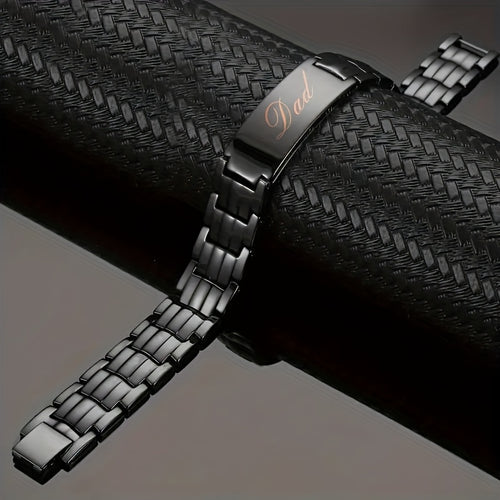1pc Men's Copper Bracelet with X Super Strong Magnets, Three-Row Design & Adjustable Tool - Tennis, Gym, Recovery Sports Leisure Wristband | Father's Day Gift Jewelry | Adjustable Wrist Strap2