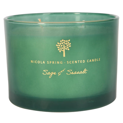 Nicola Spring Scented Candle - 130g/350g - Natural Soy Wax Candles Relaxing Fragrance Gift Set Aromatherapy Candle