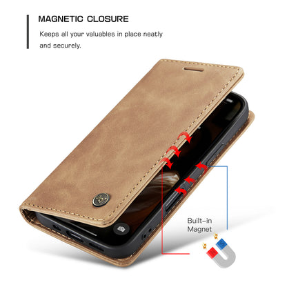 Upgraded Faux Leather Flip Cover Wallet Case For iPhone 16 Plus 16 Pro Max with Card Holder, Magnetic Closure, and Stand Function Phone Case