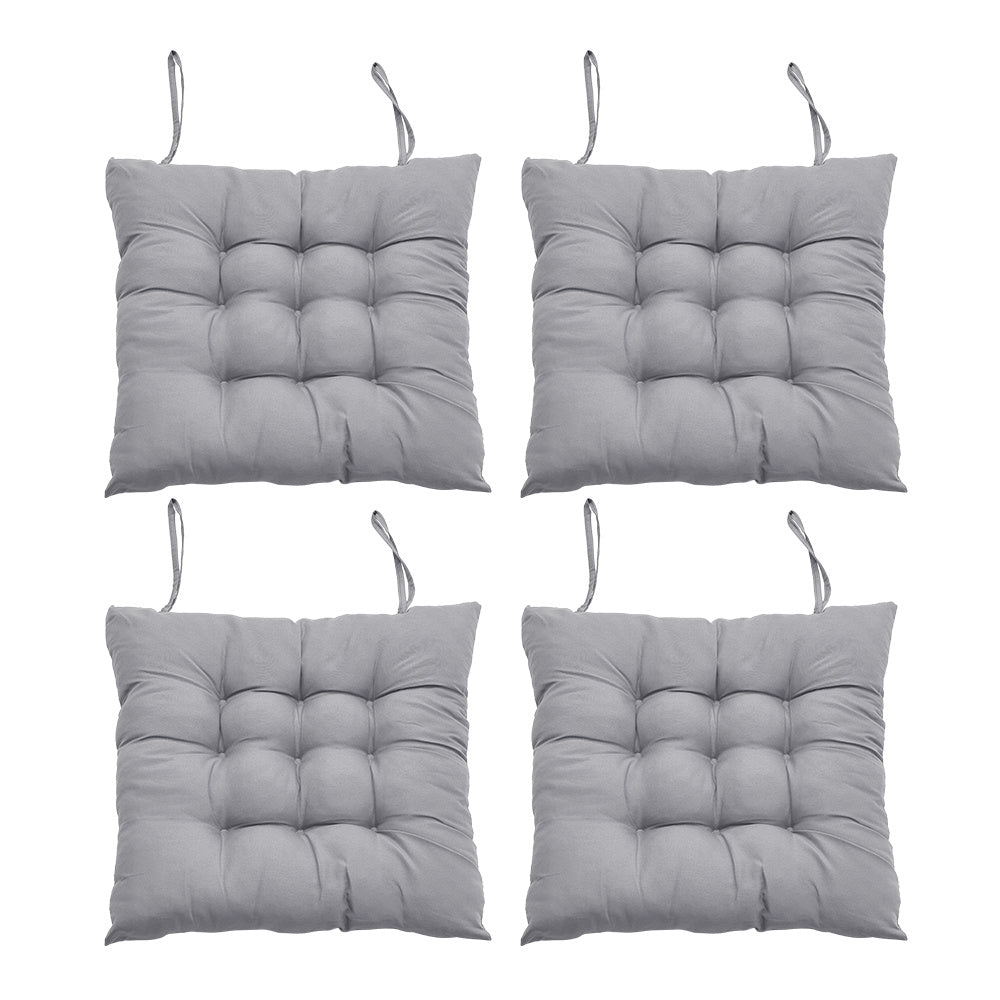 4pcs Solid Coloured Chair Cushions - Machine Washable and Durable, with A Knitted Design for Comfort and Support, Suitable for Garden, Dining and Office Chairs 40*40*5 Cm, Multi-colour Choice