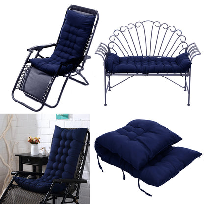 Thickened Recliner Cushion Beach Seat Cushion Office Sofa Chair Cushion Lunch Break Chair Cotton Cushion Rocking Chair Cushion 48*125*8cm