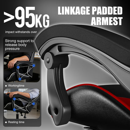 Ergonomic Design Gaming Chair with Adjustable Headrest And Lumbar Support, Office Desk Chair, Gift for Boyfriend