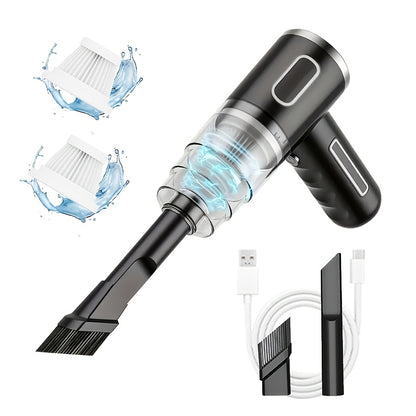 [Car Wireless Vacuum Cleaner] 15000Pa Large Suction Power Handheld And Portable, Long Battery Life Fast Charging with Flat Suction Head, Powerful Vacuuming, Hair Removal, Pet Hair, Nook And Cranny Cleaning, Dust And Hair In The Car, And Suck It Up