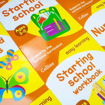 Collins Easy Learning Starter Set Ages 3 to 5: Perfect for Home Learning – Fun and Educational Preschool Books for Early Childhood Development