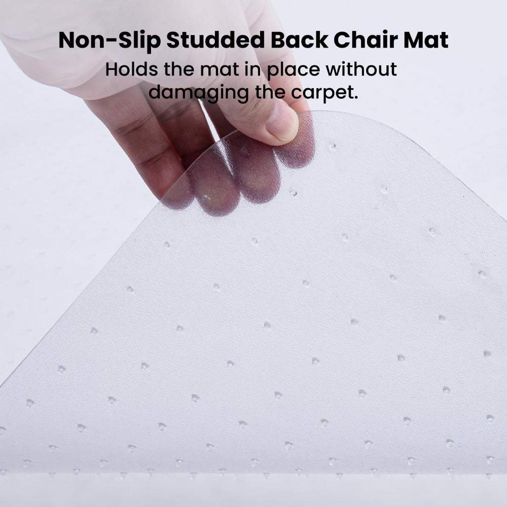 PVC Clear Chair Mat Non Slip Office Chair Desk Mat Floor Computer Carpet Protector Plastic Clear