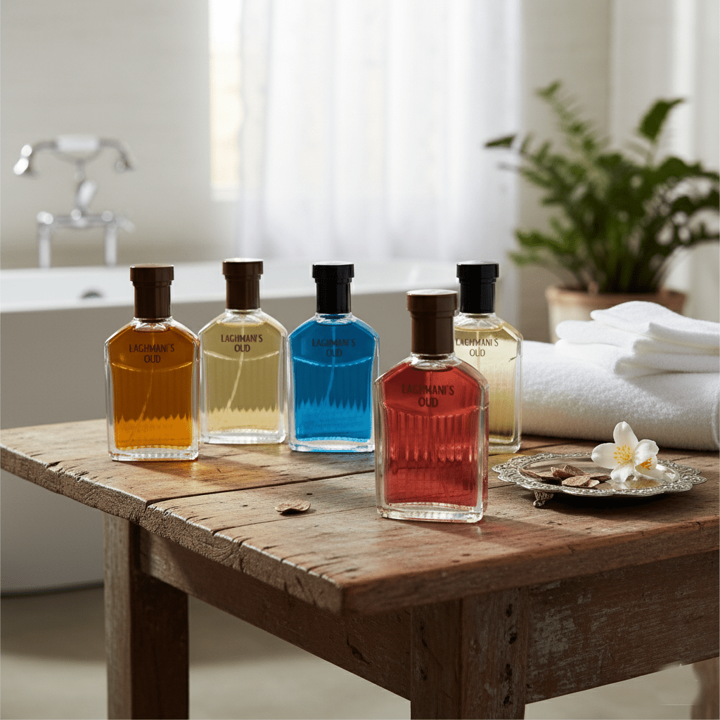 Gentleman Exclusive Edition, Oud Perfumes For Men Giftset 5x100ml EDT | Blue, Black, White, Brown, Red Men's OUD Fresh Woody Cologne Enhances Mature Charm | Rich Deep, Masculine Long Lasting Perfume For Men with Oud, Woody Scent | Arabian Inspired Aromati