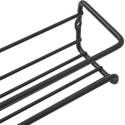4 pieces, kitchen spice rack combination, no punching seasoning storage rack, metal wall mounted kitchen spice rack, layered storage of spices, seasonings, knives and forks, bathroom toiletries storage rack, cosmetics shelf, black