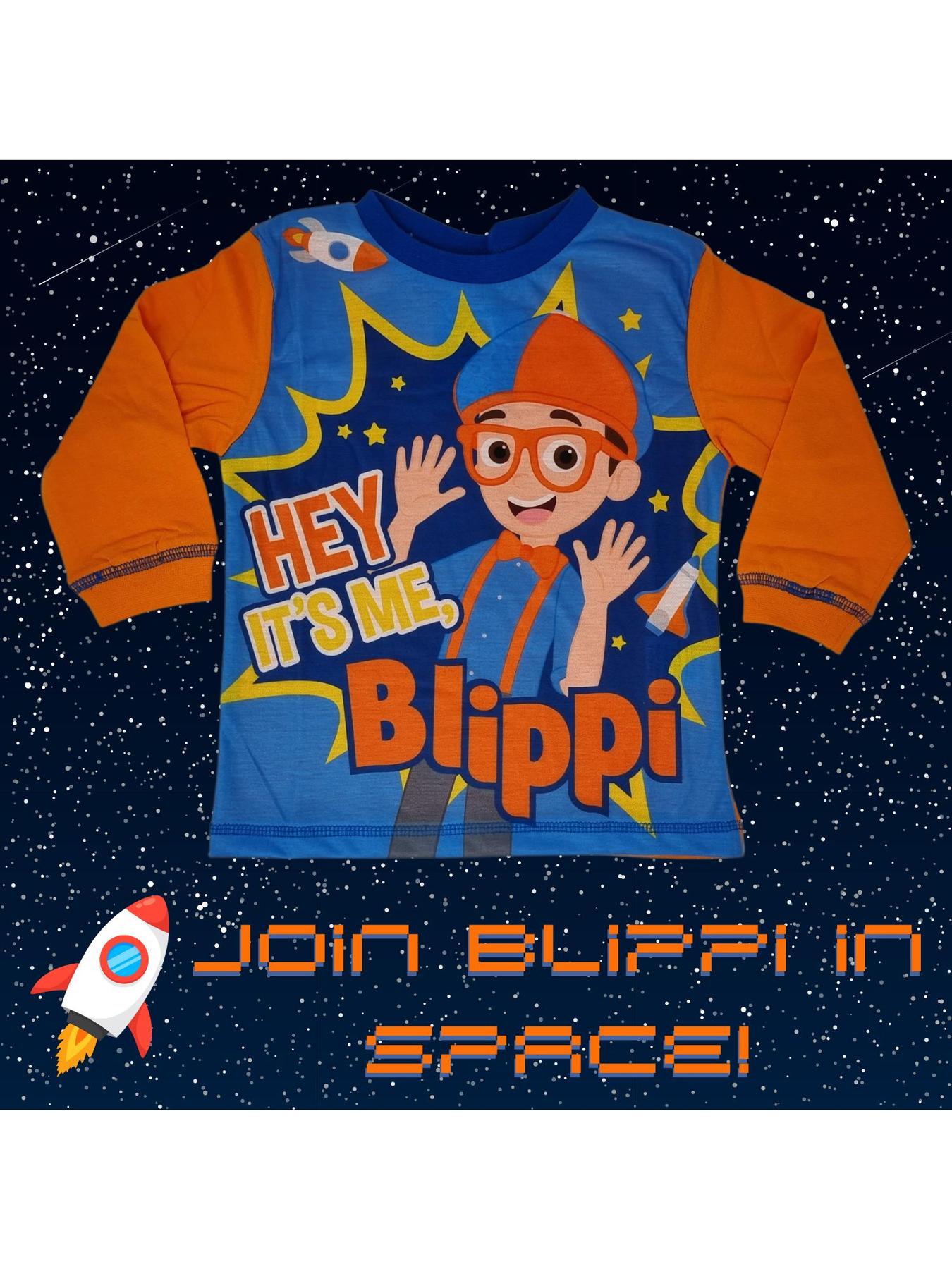Blippi Space And Planets - Officially Licenced Pyjamas, Stocking Filler Xmas Gift, Stocking Filler Xmas Gift