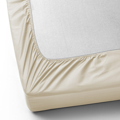 3pcs 40cm Extra Deep Fitted Sheet – Solid Color Soft & Comfortable Bed Sheet with 2pcs Matching Pillowcases, Breathable Fabric Soft Brushed Microfiber Bedding, Machine Washable for Home Bedroom, Hotel