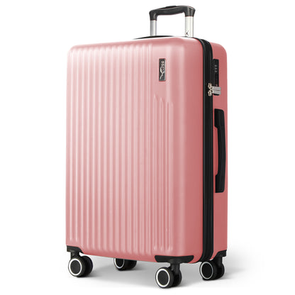 LUGG 76.5 x 50.5 x 30cm Vacay Suitcase ABS Luggage with TSA Indent Lock, Aluminium Trolley Handle, 360° Spinner Wheels, Water-Resistant & Durable Material - Airline Compatible (28inch)