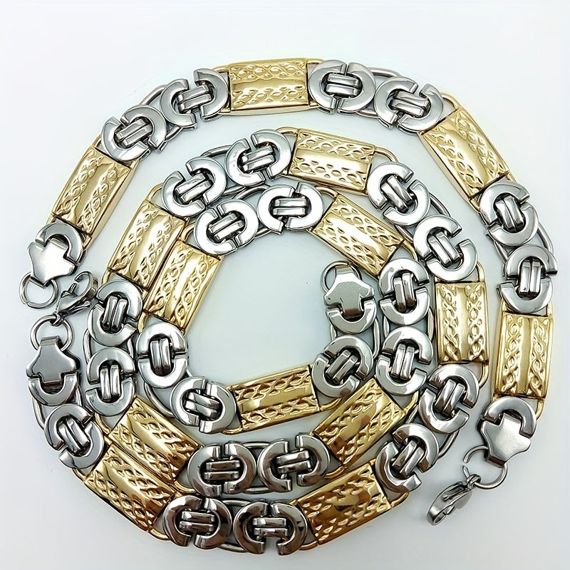 11mm Flat Stainless Steel Choker Chain – Three Finishes