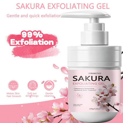 Sakura Exfoliating Cleansing Gel A Gentle, Hypoallergenic Formula That Deeply Cleanses Without Leaving Skin Greasy Or Clogging Pores. Suitable for All Skin Tones, This Exfoliating Gel Is Designed for Daily Skincare Use by Both Men And Women