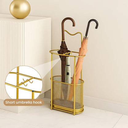 Sturdy Metal Contemporary Umbrella Stand - Storage Rack for Home & Hotel Lobby Entrance, Perfect for Commercial Use