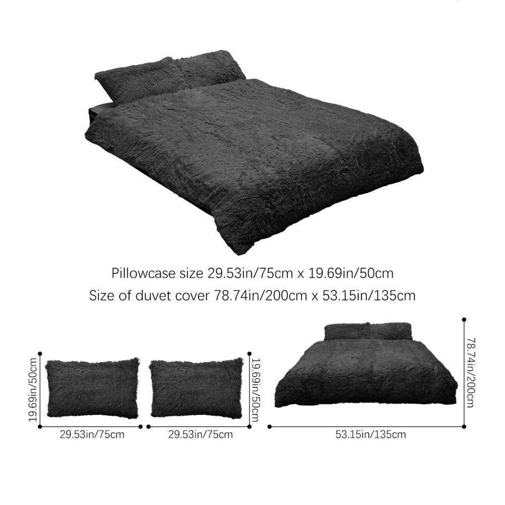 Plush Fleece Duvet Cover Set – Single to Super King