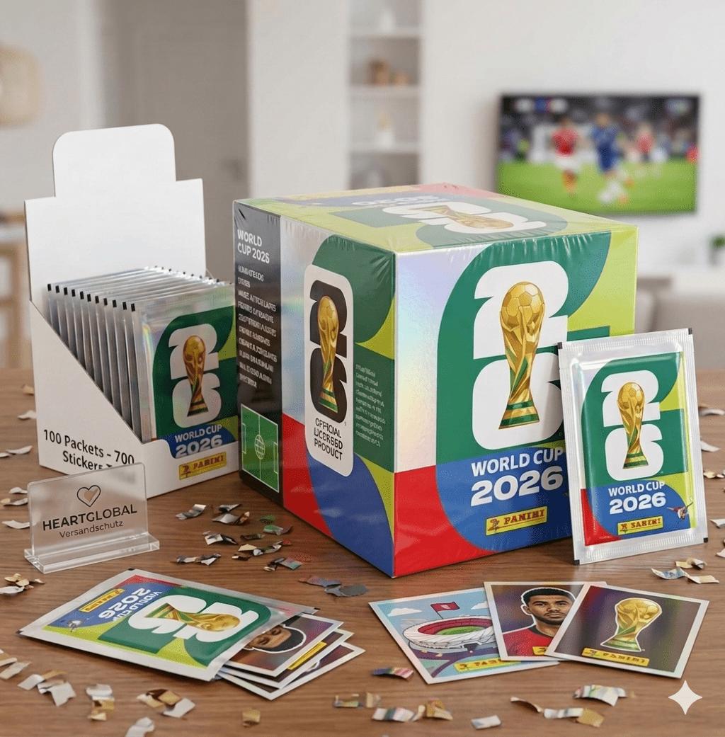 Panini FIFA World Cup 2026 Sticker Display – 50 Packs with a Total of 350 Stickers