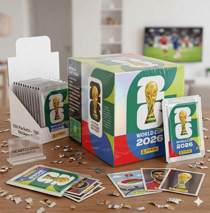 Panini FIFA World Cup 2026 Sticker Display – 50 Packs with a Total of 350 Stickers