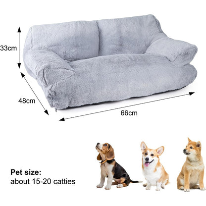 Cat Sofa 66x48x33cm Cat Couch Bed Pet Size 15-20 Stylish Cats Bed Catties Fluffy and Soft Catd Sofa Beds Small Dog Sofas Beds for Dogs and Cats for Small and Medium Dogs