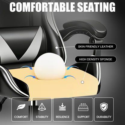 Ergonomic Design Gaming Chair with Adjustable Headrest And Lumbar Support, Office Desk Chair, Gift for Boyfriend