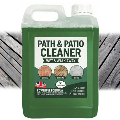 Green Outdoor Path & Patio Cleaning Fluid Stain Removing Solution For Driveways & Paths (2.5 Litre)