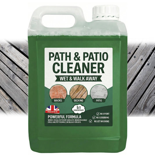 Green Outdoor Path & Patio Cleaning Fluid Stain Removing Solution For Driveways & Paths (2.5 Litre)