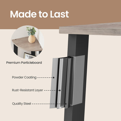 Corner Shelf, 4-Tier Corner Bookshelf, Storage Shelving Unit with Steel Frame