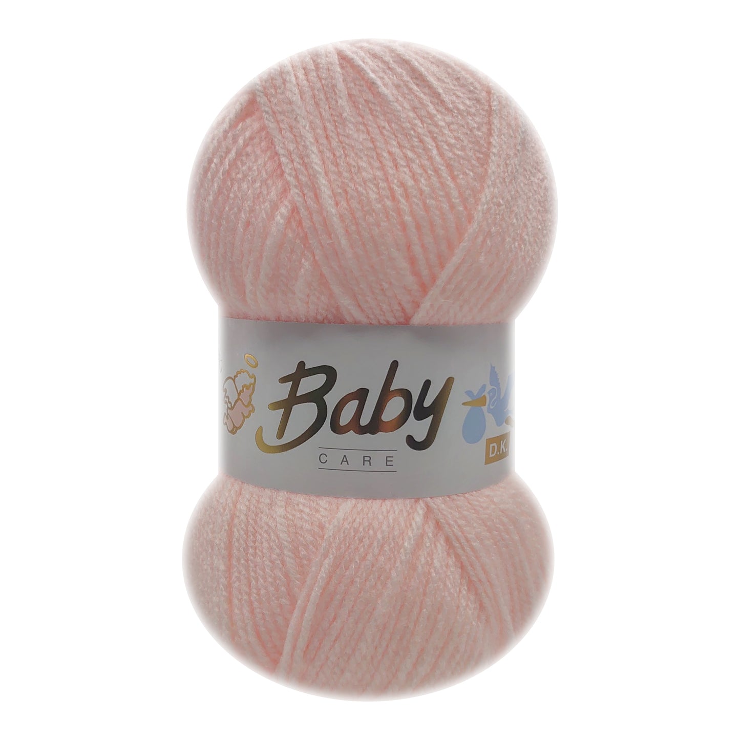 Woolcraft - Baby Care Double Knitting Yarn - 2 or 5 Pack of 100g Balls of 100% Acrylic Yarn - 13 Colours Available - Aqua, Beige, Baby Blue, Oyster, Denim, Lilac, Mint, Peach, Baby Pink, Rouge, Silver, White or Lemon - Perfect for Knitting or Crochet