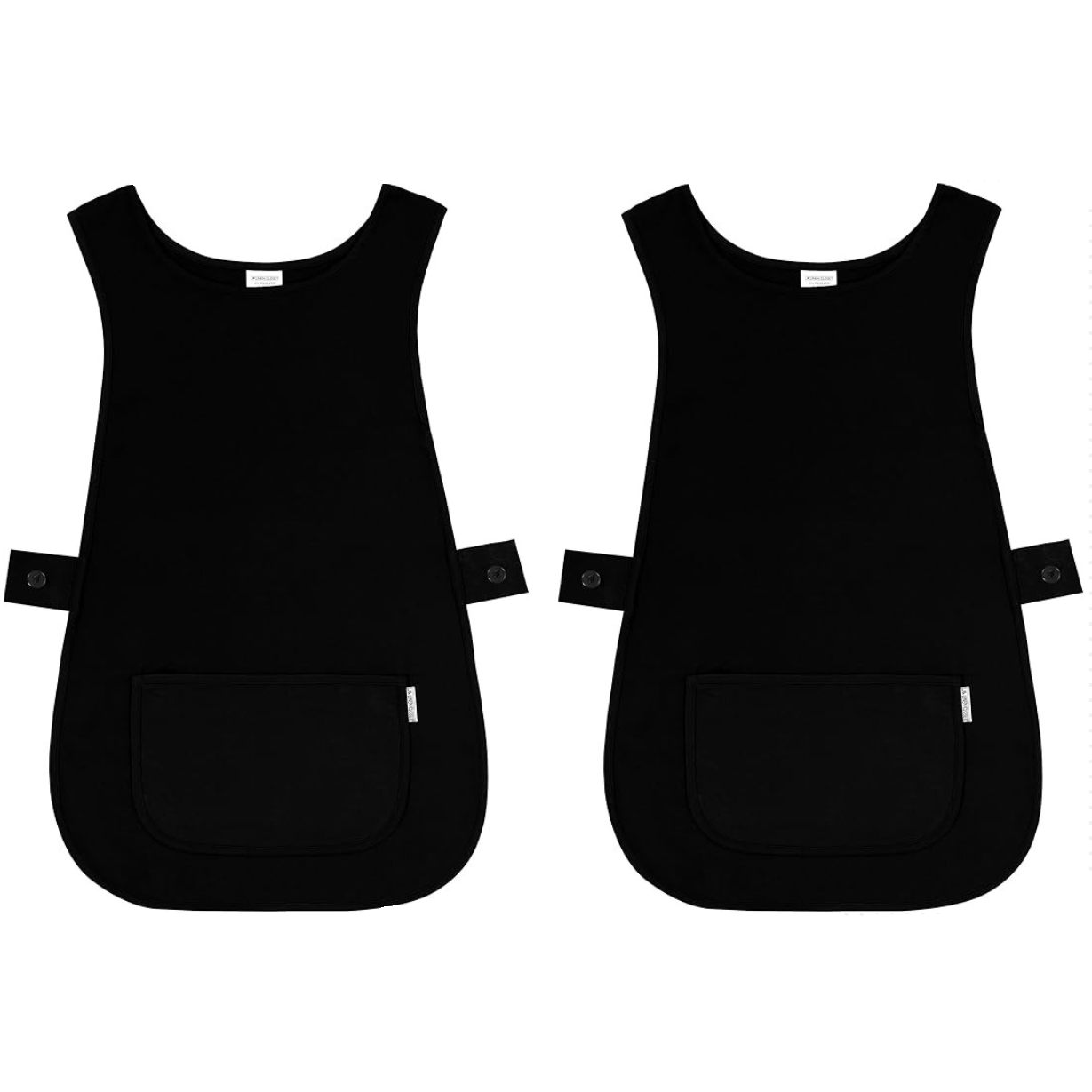 Pack Of 2 Self Tabard Apron in eight different colours | Aprons for Men, Women, and Ladies | Professional Cooking Aprons with 2 Pockets | Adjustable Kitchen Apron for Baking, BBQ, Grilling, Gardening, Crafting, Cleaning, Painting, Barista, Restaurant Work