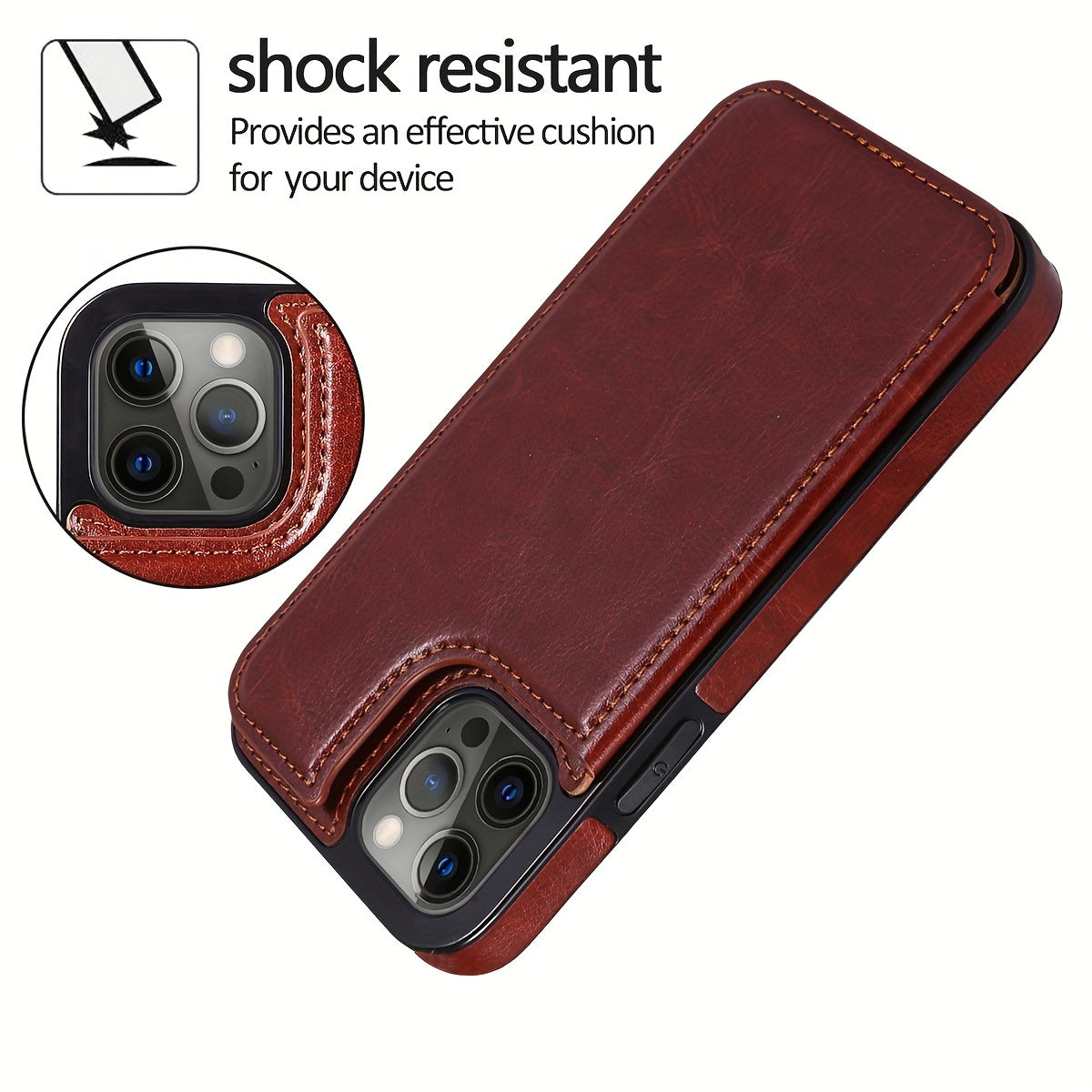 Phone Case: Compatible with iPhone 17 Promax/Pro/ Air, 16 Plus, 15, 14 Pro Max, 13, 12 and Galaxy S22/23/24/25 Plus Ultra FE.Perfect Gift. Wallet Case with Card Holder, Kickstand Card Slots Case, Double Magnetic Clasp and Durable Shockproof