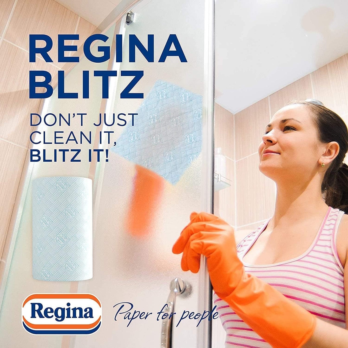 Regina Blitz Kitchen Rolls | 4 Rolls | | Household Towels | 3-Ply | 280 Sheets Total