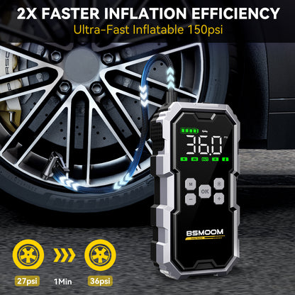 12V Car Jump Starter 9000A Peak Auto Battery Booster Pack Power Bank 21800mAh/26800mAh, Jump Box With LED Light LCD Screen (Up To All Gas Or 10, 0L Diesel Engine)