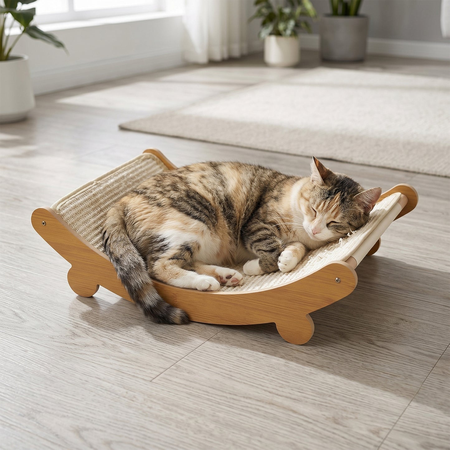 Sisal Hemp Ventilated Cat Scratch Board, U-shaped All Season Universal Leisure Chair, Wear-resistant, Stable and Easy To Clean, No Debris Falling Off Leisure Chair, Cat Claw Board