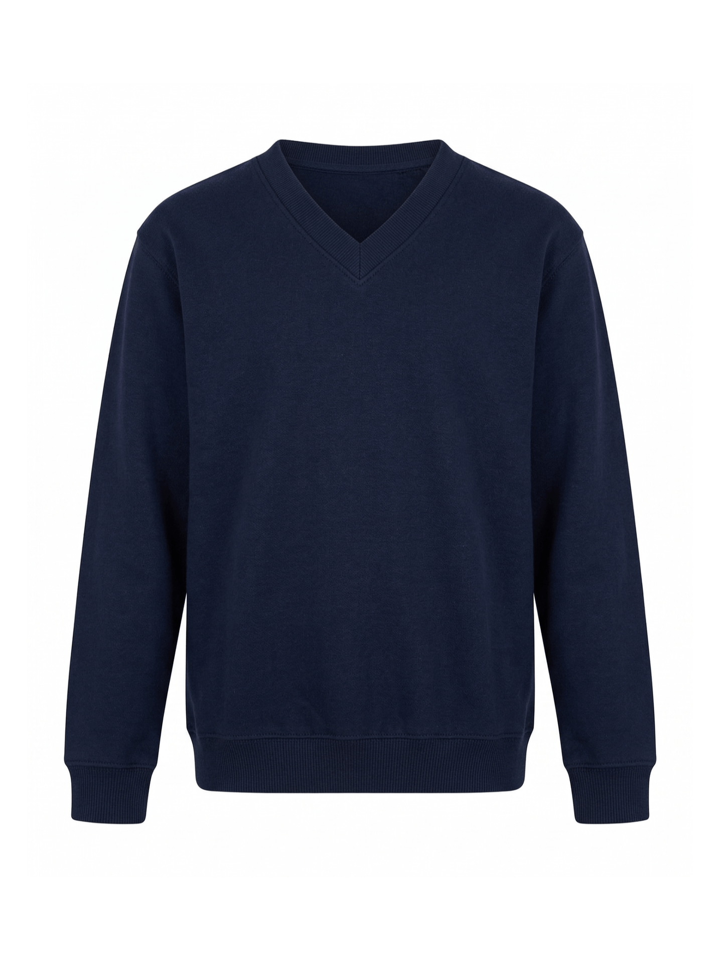 GW CLASSY OUTFIT Boys & Girls V-Neck School Jumper – Kids Unisex Long Sleeve Fleece Uniform Soft & Comfortable Sweatshirt