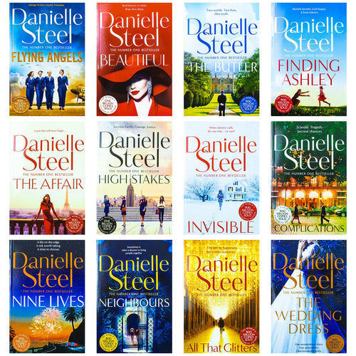 Danielle Steel 12 Book Box Set Collection – Featuring The Wedding Dress, All That Glitters, The Butler & More – Bestselling Romance & Fiction Novel
