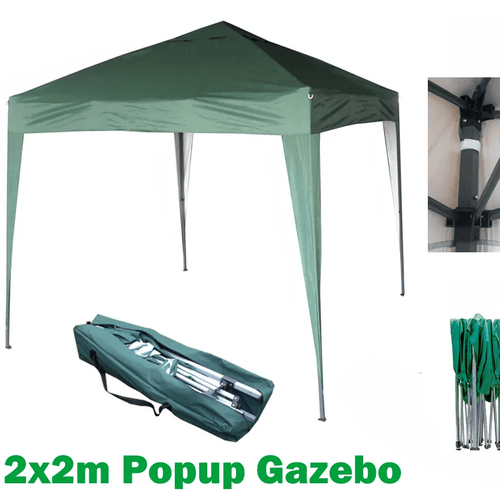 2x2m Pop-up Gazebo Waterproof Outdoor Garden Marquee Canopy No Sides