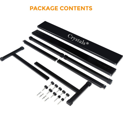 Full-Size Keyboard Stand – Adjustable X-Frame Piano Stand with Non-Slip Rubber Caps, Heavy-Duty Steel Construction, Foldable Design for Digital Pianos, Keyboards & Synthesizers