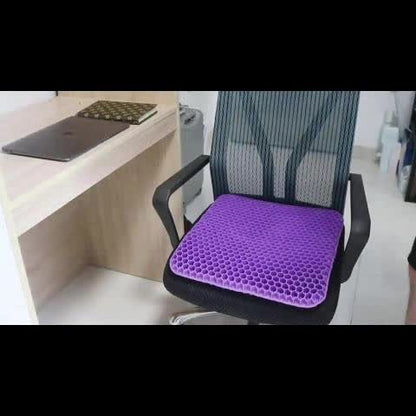Gel Seat Cushion, Breathable Honeycomb Design Egg Gel Cushion, 3Rd Generation Upgraded Double Thick Egg Gel Cushion for Pressure, Breathable Wheelchair Chair Pads for Car Seat Office Chair, Best Gifts
