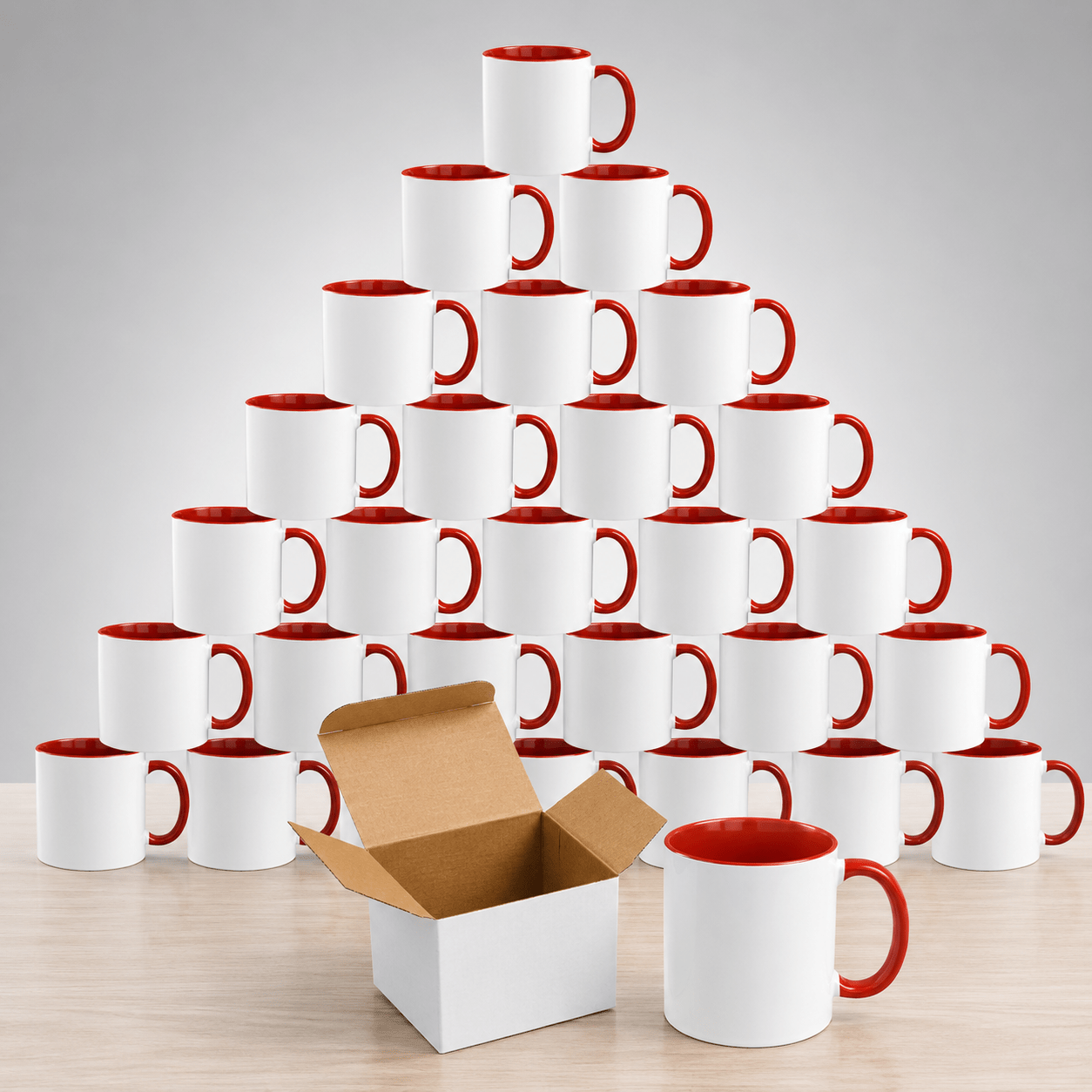 11oz Sublimation Ceramic Mugs with Glossy Finish, Heat Press Ready Coffee Cups for DIY Printing, Multicolor Bulk Pack Options Available in 6, 12, 24, 36, 48, 72 and 144 Pack