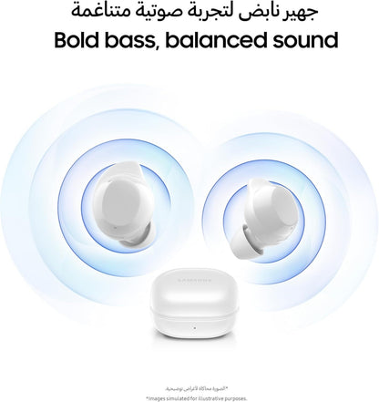 Samsung Galaxy Buds core with Active Noise Cancellation (ANC), long battery life, waterproofing, and Galaxy AI voice translation - Available in Black or White