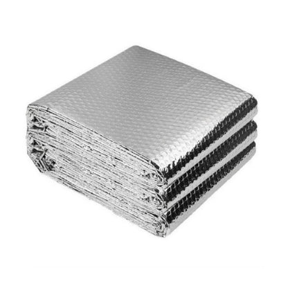 (Includes 6 double-sided tapes)5Mx 60CM Foil Roll Bubble Radiator Insulation Heat Energy Saver Reflective Rooms