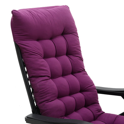 1PC Thickened Patio Chair Cushion, Purple, Single Piece Only, 160×50×8cm, Thick Style, Garden Bench Seat, Sunbed Anti-Slip Pad, Suitable for 2-3 People, Porch Swing, Lawn, Courtyard