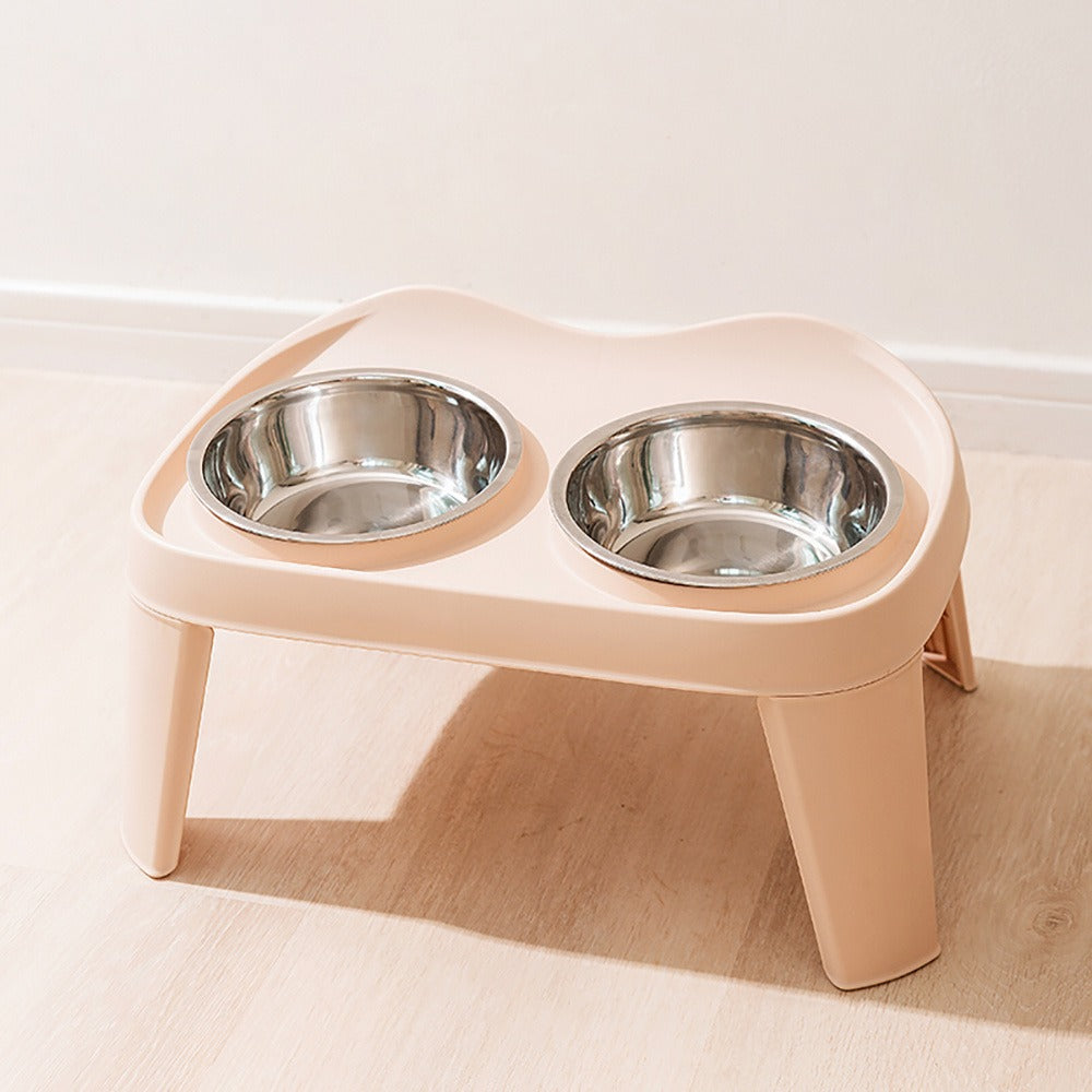 Raised Dog Feeding Station with 2 Stainless Steel Bowls – Adjustable Height Elevated Dog Bowl Stand, Non-Slip Base, Ideal for Large Dogs & Joint Support