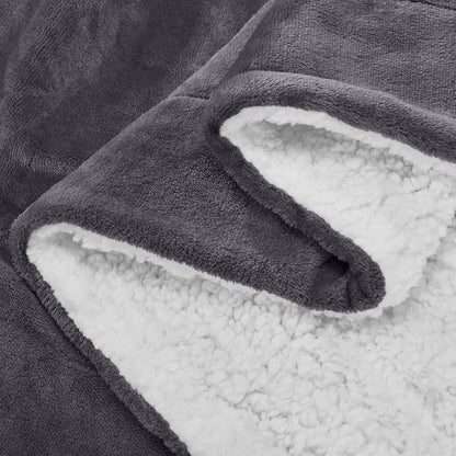 Soft Cozy Sherpa Blanket, Double-Sided Throw Blanket, Contemporary Design, Warm Throw for Couch, Bed, Office and Travel, Versatile All-Season, Perfect Holiday Gift