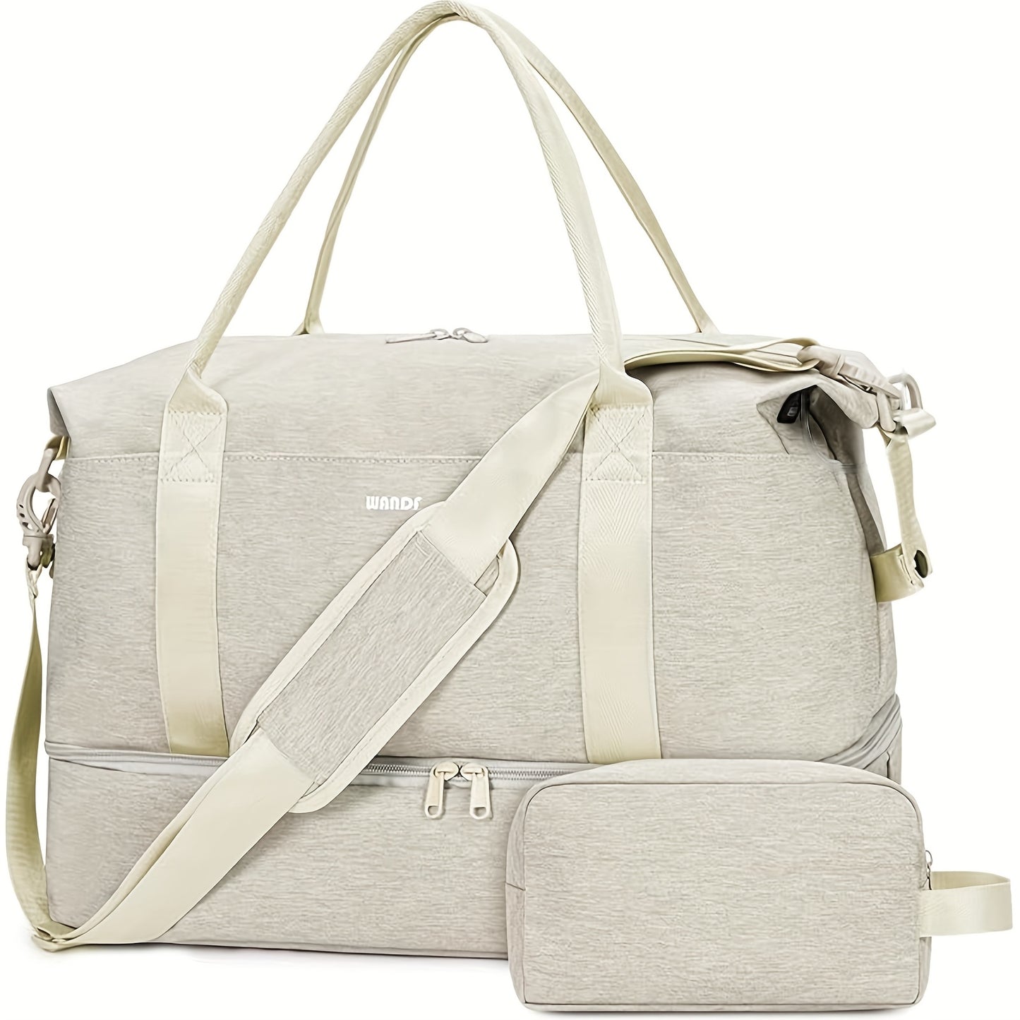 Cabin Bag 45x36x20 for Airlines Underseat Travel Bag with With Shoes Compartment Extra Shoe Bag & Toiletry Pouch Carry On Hand Luggage Weekender Bag for Women And Men, Travel Essentials Luggage Sets for Family Trips