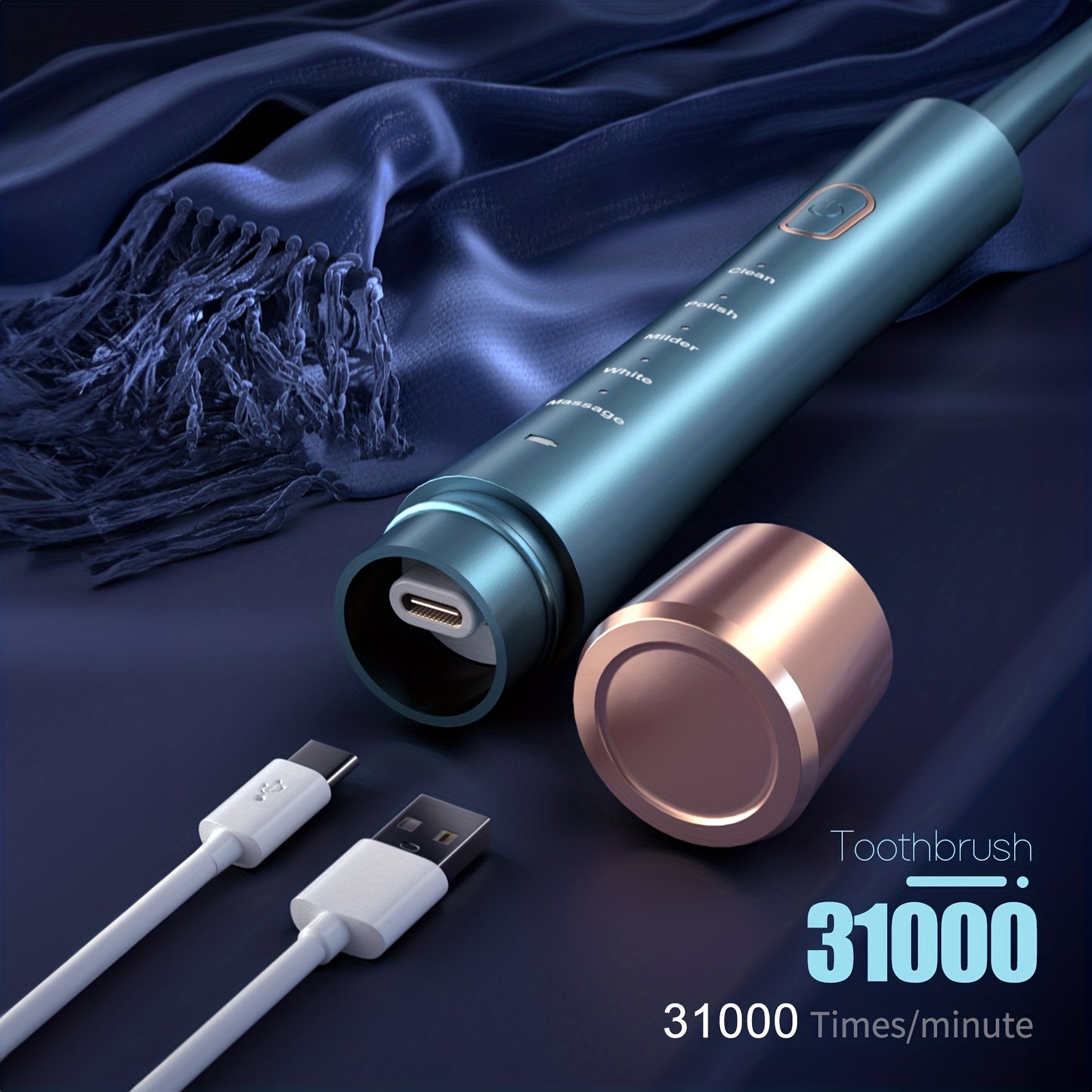 Sonic Electric Toothbrush - High Power Rechargeable Toothbrushes, 5 Adjustable Modes Father'S Day, Mother'S Day Gift